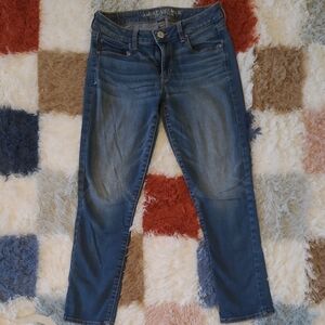 American Eagle Outfitters Blue Ankle Jeans